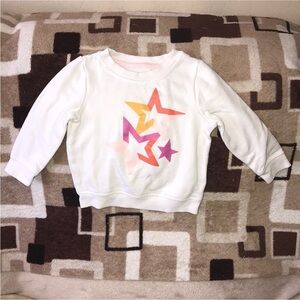 Cat & Jack 18M sweatshirt with multi colored stars